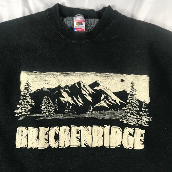 VTG Breckenridge Colorado Mens Large Sweatshirt - Picture 2 of 4